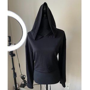 LACE UP CROPPED HOODIE SZ LARGE